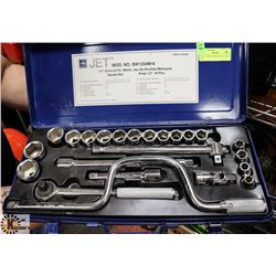 JET 1/2" DRIVE 24PC METRIC SOCKET SET