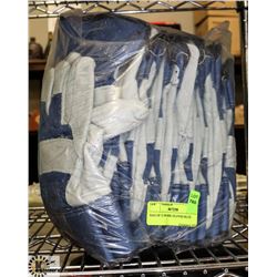 BAG OF 12 WORK GLOVES BLUE