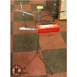 ADJUSTABLE MUSIC STAND AND MICROPHONE