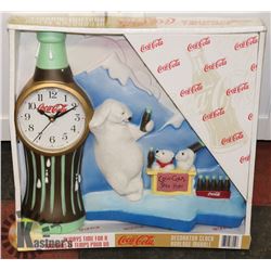 NEW COCA COLA DECORATOR CLOCK