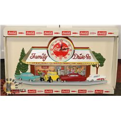 NEW COCA COLA FAMILY DRIVE INN CLOCK
