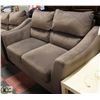 Image 1 : GREY FABRIC SOFA WITH LOVE SEAT. FURNITURE
