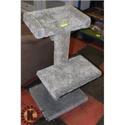 3 TIER TWO TONED CAT TREE 38"H.