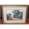 Image 1 : FRAMED & DOUBLE MATTED GARDEN SCENERY PICTURE