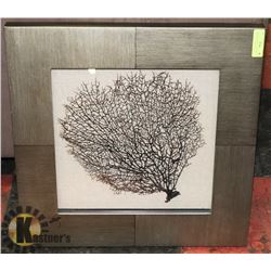 SHADOW BOXED PICTURE WITH DELICATE TUMBLEWEED