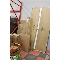 LOT OF 2 NEW BOARDROOM TABLES INCL 16 BOXES