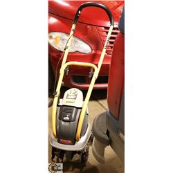 RYOBI 12 AMP ELECTRIC ROTOTILLER.
