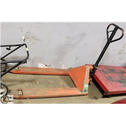 AS IS ORANGE PALLET JACK