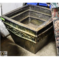 CERAMIC 3 PC PLANTER SET