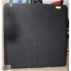 BLACK 33.5" SQUARE FOLDING TABLE- UNCLAIMED