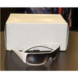 BOX OF WHITE AND BLACK DESIGNER SUNGLASSES