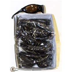 BOX OF BLACK OAKLEY STYLE SUNGLASSES