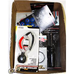 BOX OF ASSORTED TOOLS