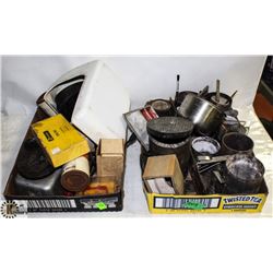 2 BOXES OF ASSORTED ANTIQUES