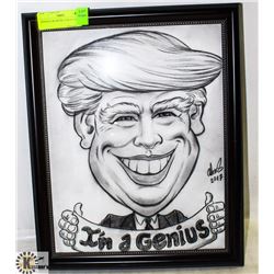 DONALD TRUMP PICTURE IN FRAME.