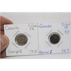 Canada Five Cent Coins (2)