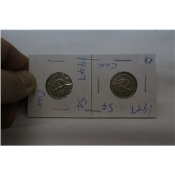 Canada Five Cent Coins (2)