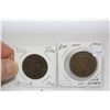 Image 1 : New Zealand One Cent Coin & Isle of Jersey Half Shilling
