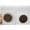 Image 2 : New Zealand One Cent Coin & Isle of Jersey Half Shilling