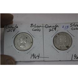 Cda Twenty-five Cent Coins (2)