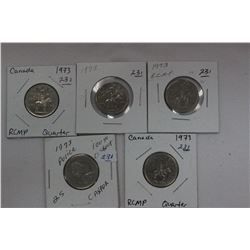 Cda Twenty-five Cent Coins (5)