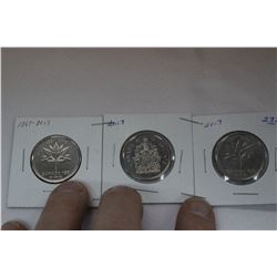 Canada Fifty Cent Coins (3)