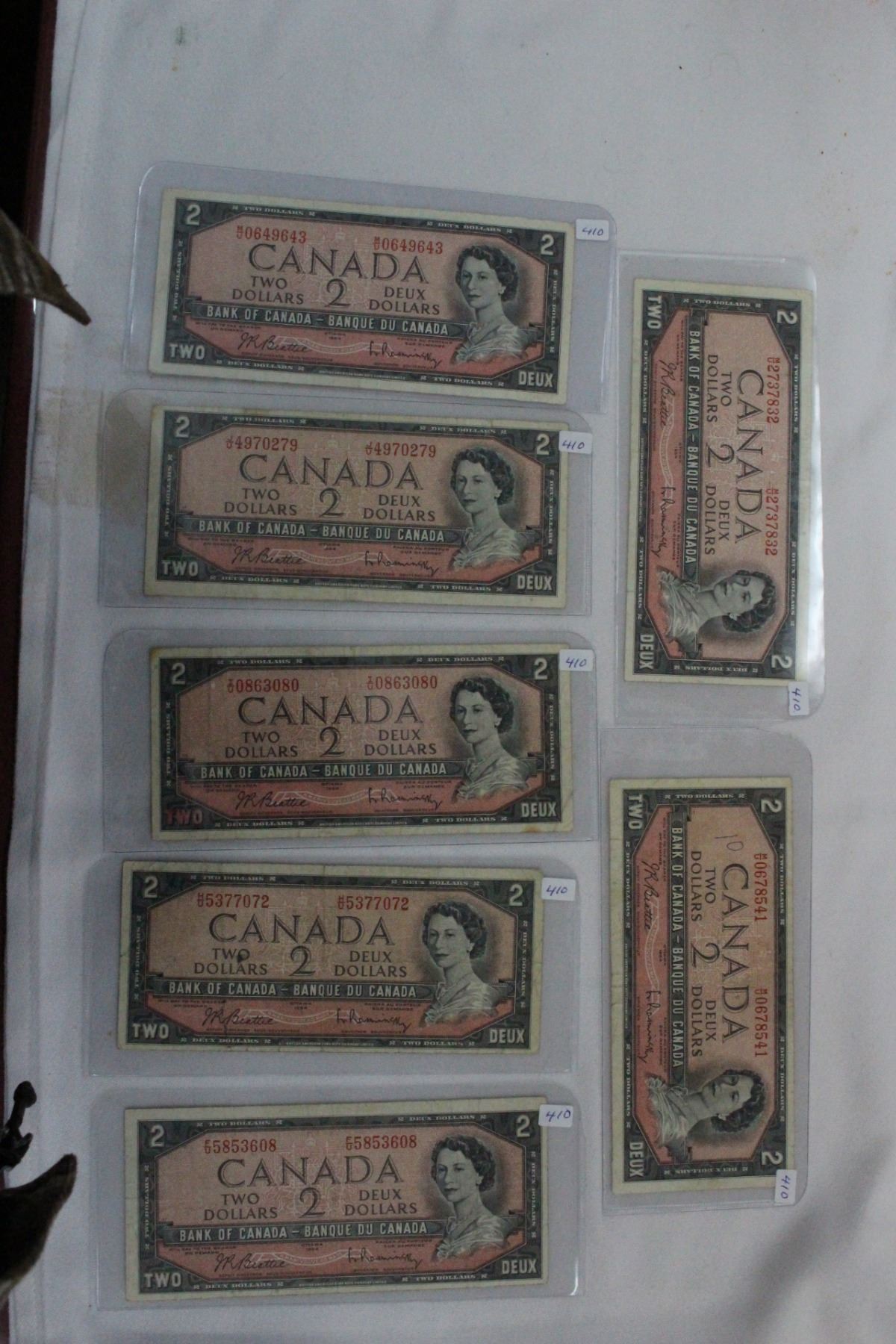 Canada Two Dollar Bills (7)