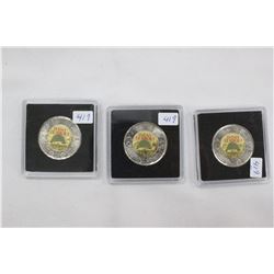 Canada Two Dollar Coins (3)