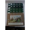 Image 1 : Canada Twenty-five Cent Coins - 10 Art Boards w/12 Qtrs per Board