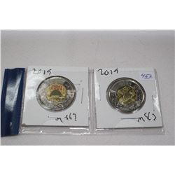 Canada Two Dollar Coins (2)
