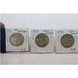 Canada Fifty Cent Coins (3)