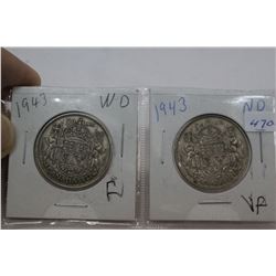 Canada Fifty Cent Coins (2)