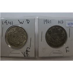 Canada Fifty Cent Coins (2)
