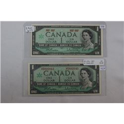 Canada Two Dollar Bills (2)