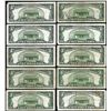 Image 2 : Lot of (10) 1934D $5 Silver Certificate Notes