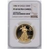 Image 1 : 1986-W $50 American Gold Eagle Coin NGC PF69 Ultra Cameo