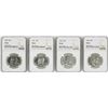 Image 1 : Lot of 1960-1963 Proof Franklin Half Dollar Coins NGC PF66