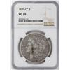 Image 1 : 1879-CC $1 Morgan Silver Dollar Coin NGC VG10