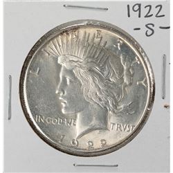 1922-S $1 Peace Silver Dollar Coin