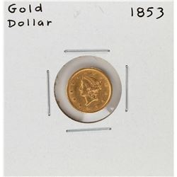 1853 $1 Liberty Head Gold Dollar Coin