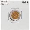 Image 1 : 1853 $1 Liberty Head Gold Dollar Coin