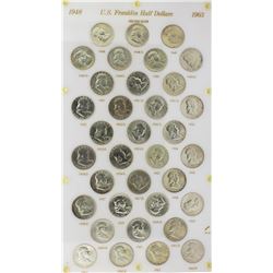 1948-1963 Franklin Half Dollar Coin Set