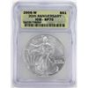 Image 1 : 2006-W Burnished $1 American Silver Eagle Coin ICG SP70