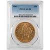 Image 1 : 1861 $20 Liberty Head Double Eagle Gold Coin PCGS AU50