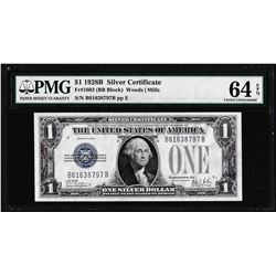 1928B $1 Funnyback Silver Certificate Note Fr.1602 PMG Choice Uncirculated 64EPQ