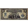 Image 1 : 1899 $2 Mini-Porthole Silver Certificate Note