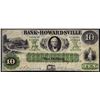 Image 1 : 1861 $10 The Bank of Howardsville Virginia Obsolete Note