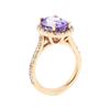 Image 4 : 14KT Rose Gold 2.92 ctw Tanzanite and Diamond Ring