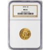 Image 1 : 1878 $3 Indian Princess Head Gold Coin NGC MS61