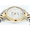 Image 4 : Rolex Mens Two Tone 14K Mother Of Pearl Diamond & Ruby Datejust Wristwatch